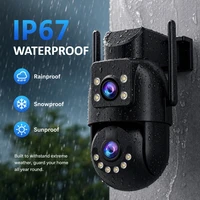 Caméra de surveillance extérieure Jooah 4K 8MP avec double objectif, Wifi 5G, IP HD, vision nocturne couleur, caméras de sécurité domestique CCTV 2