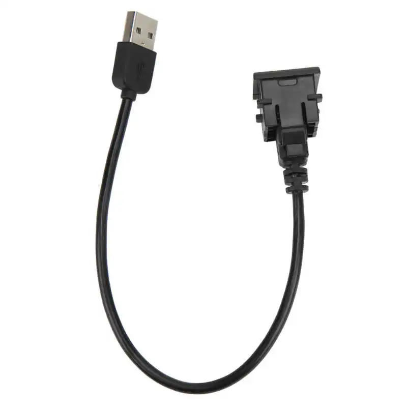 USB Outlet Wire Male To Female USB Socket Cable Replacement for Camry Prius for Car Phone Camera