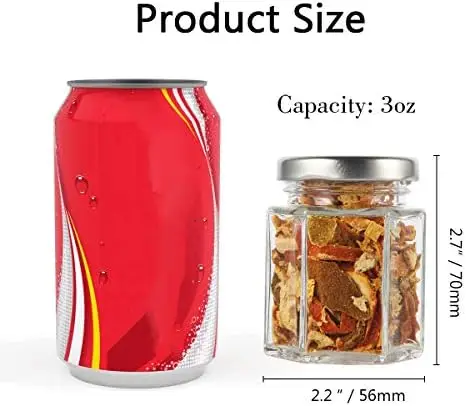 2.7 oz. Glass Spice Jar with Shaker Lid