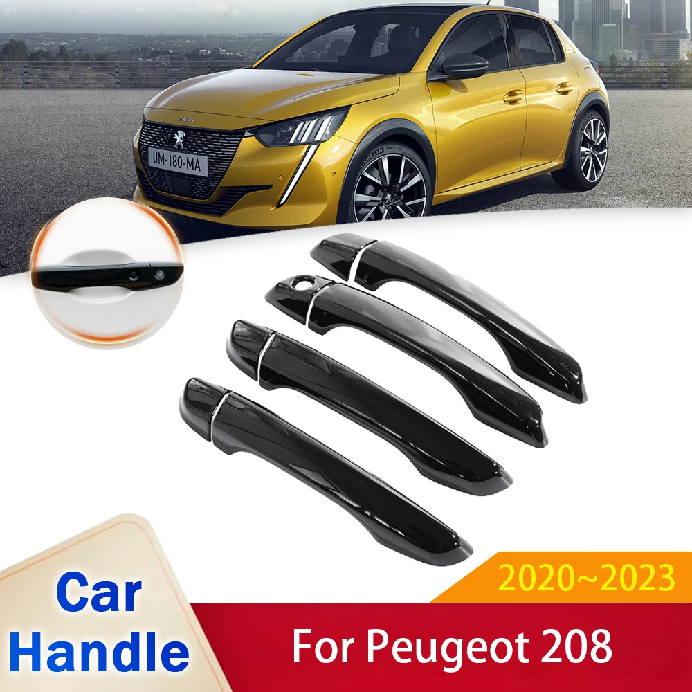 Coperture Maniglia Porta In ABS Cromato Effetto Carbonio Per Nissan Juke 2021-2023 – Accessori Styling Auto, Set 2 Porte - 2