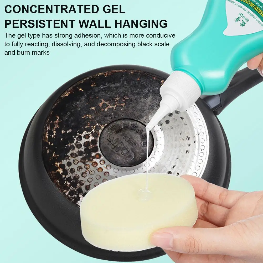 Pan Bottom Cleaning Decontamination Powerful Multi-Purpose Foam Cleaner Kitchen Cleaner for Pot Pan Rust Stain Remover Polishing