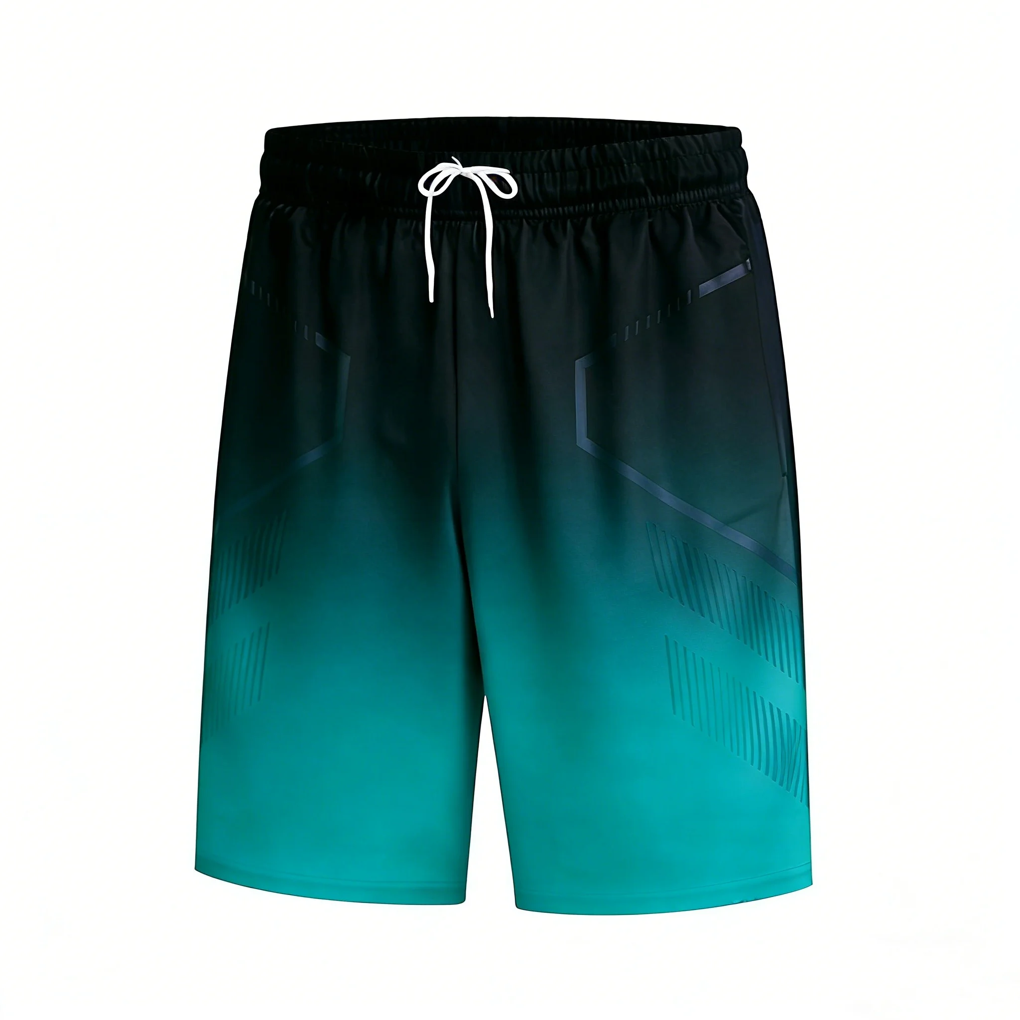 Men’s quick dry running basketball gym training five-point sports shorts blue