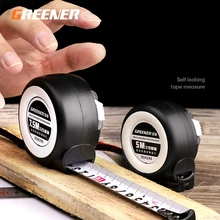 

GREENER Portable Tape Measure 3m 5m 10m Household Steel Measuring Tape Automatic Locking Ring Ruler Stainless Steels Thickened