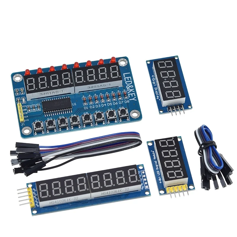 Modem Ti Display LED A 7 Segmenti TM1637 / 74HC595 - 6 O 8 Cifre - Foto 11