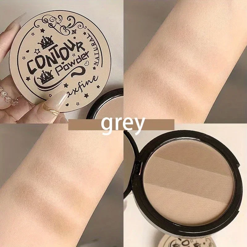 Trimming Palette Blush Palette Exquisite Matte Nose Shadow Eye Shadow Brightening Contour Trimming 3 Colors Gray