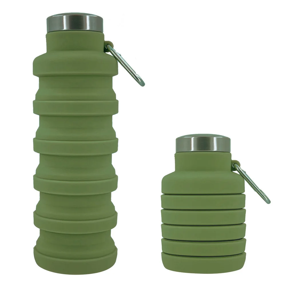 Bouteille d'eau Pliable en Silicone 500ml - Xiaros