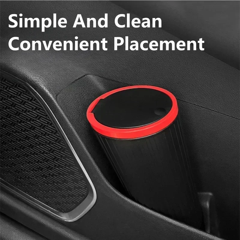 Car Trash Bin Can Mini Auto Dust Organizer Car Interior thumbnail 8