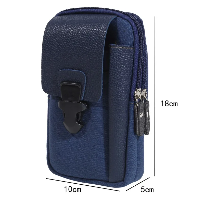 Waist Pack Men Fashion Waist Bag Casual Zipper Male Small Solid Color Card Holder Phone Packs Belt Fanny Purse