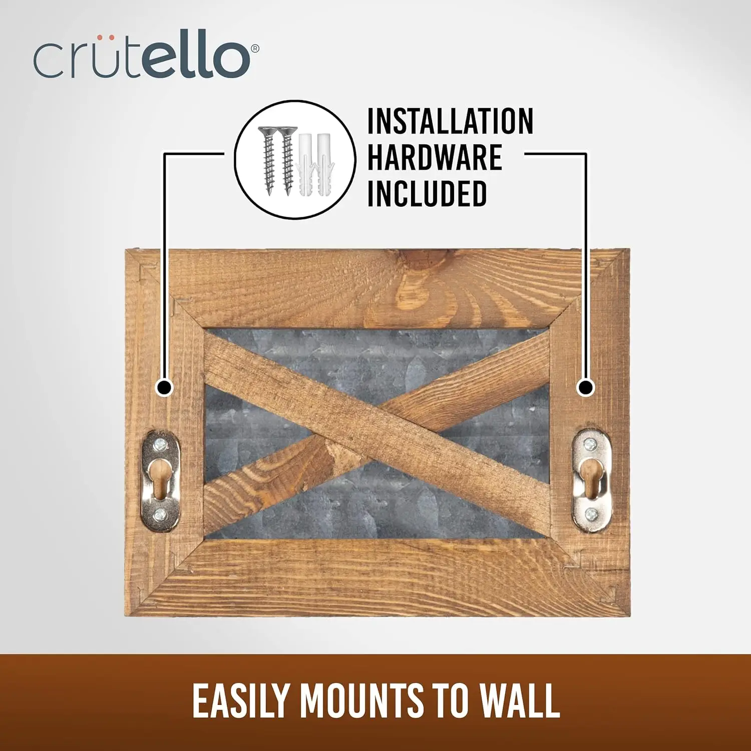 Rustic Bathroom Set. Towel Bar, Paper Holder, Towel Ring. Wall-Mounted. Barnwood, Galvanized Backing, Black Metal Bar.