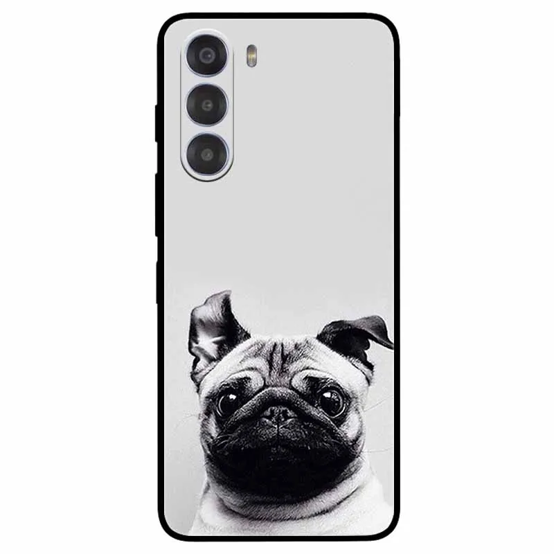 Cute Cartoon Soft TPU Silicone Phone Case - Painted Cat Design