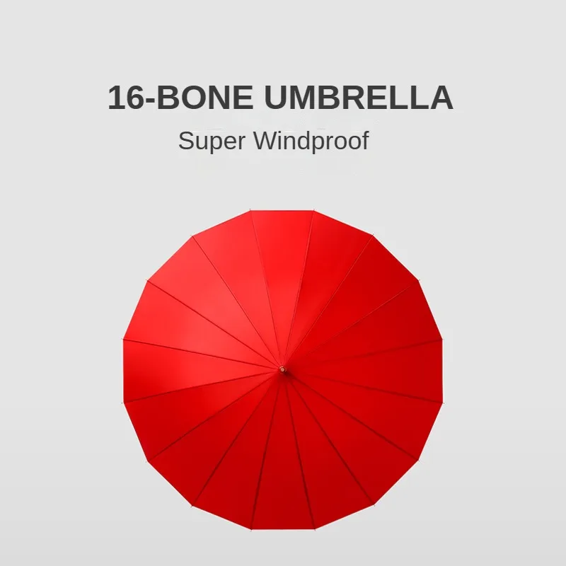 Wedding Umbrella Women Long Handle Large Windproof Strong Waterproof