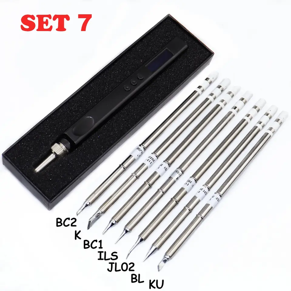 JV100 T12 OLED Mini Electric Soldering Iron Kit PD USB-C Repair Tool Adjustable Temp Portable Solder Welding Station Heat Pencil image 17