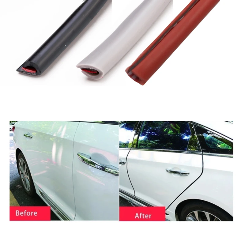 Car Door Trips Rubber Edge Protective 5M Strips Side Doors Moldings