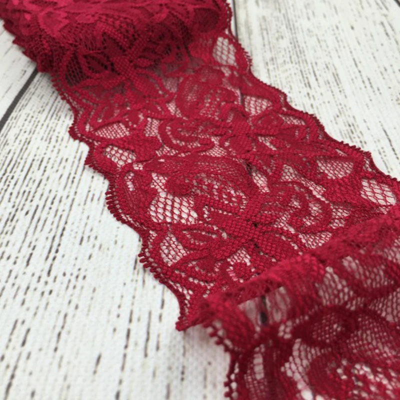 Lace ribbon lace garment accessories lace sewing supplies lace hair accessories lace decoration lace accessories lace sewing accessories 1pack = 10yards 24colors 3" Tulle lace trim lace ribbon for ornaments elastic stretch for baby girls hair accessories