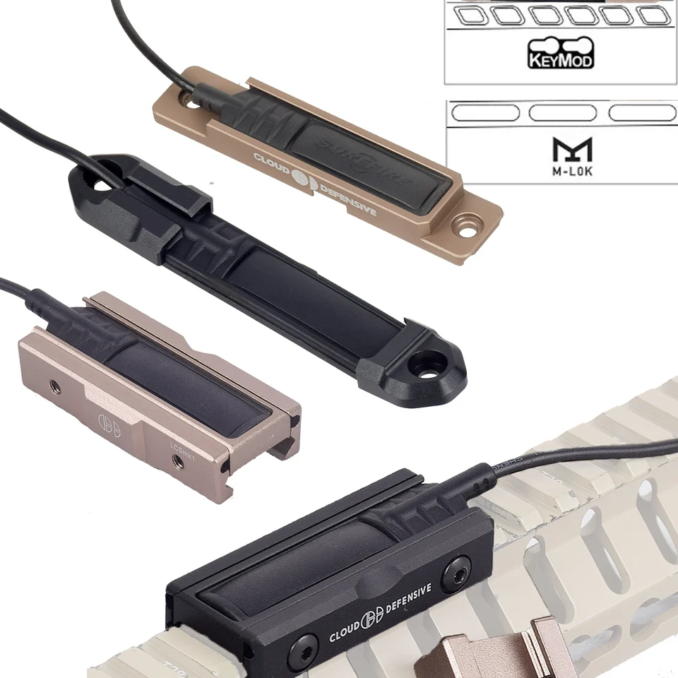Remote Pressure Switch / Tape Switch For 20mm Rail Mounted Flashlights (Like M600B)