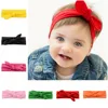 Baby Girl Headband Solid Bandage Band Hair Accessory Ribbon Bow Turban Children Newborn Kids Rabbit Ear Bowknot Headwear  1