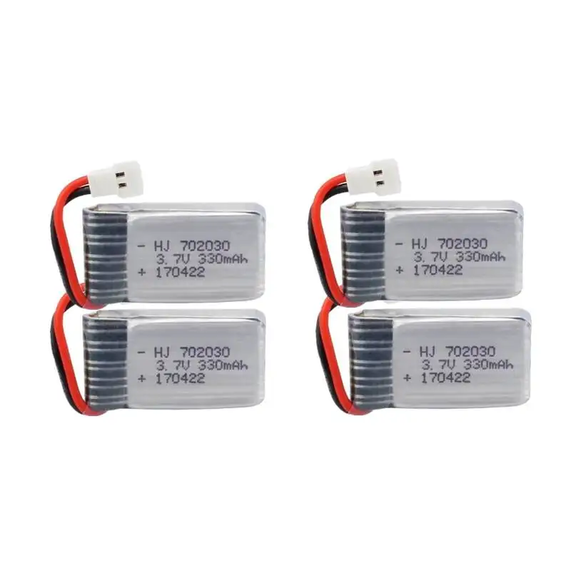 Pack De 5 Baterías Lipo 3.7V 150mAh Con Cargador 5 En 1 Para JJRC H8 Mini Y Drones RC