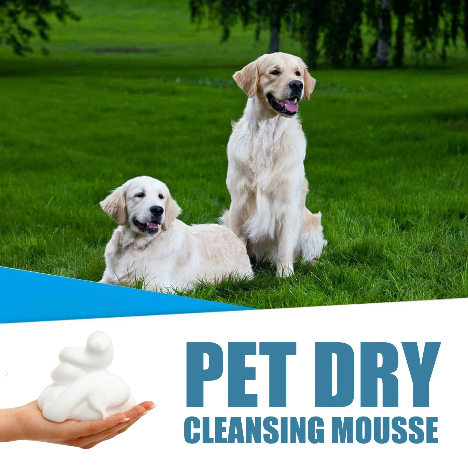 Pet Dry Cleaning Mousse Body Wash, Kittens, Dogs, Fungi, Mites, No Water Washing, Hair Cleaning, Odor Removal