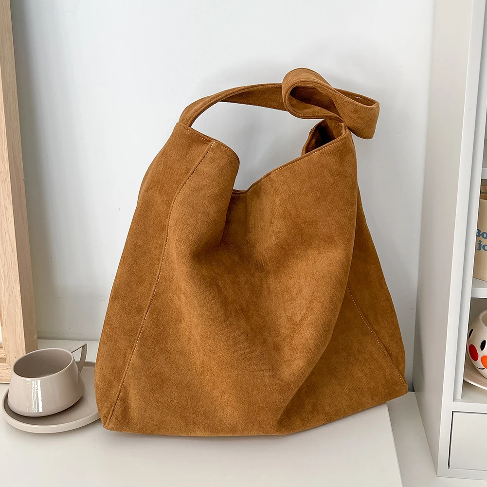 Women Work Tote Bag Stylish Tweed Fabric Casual Handbag