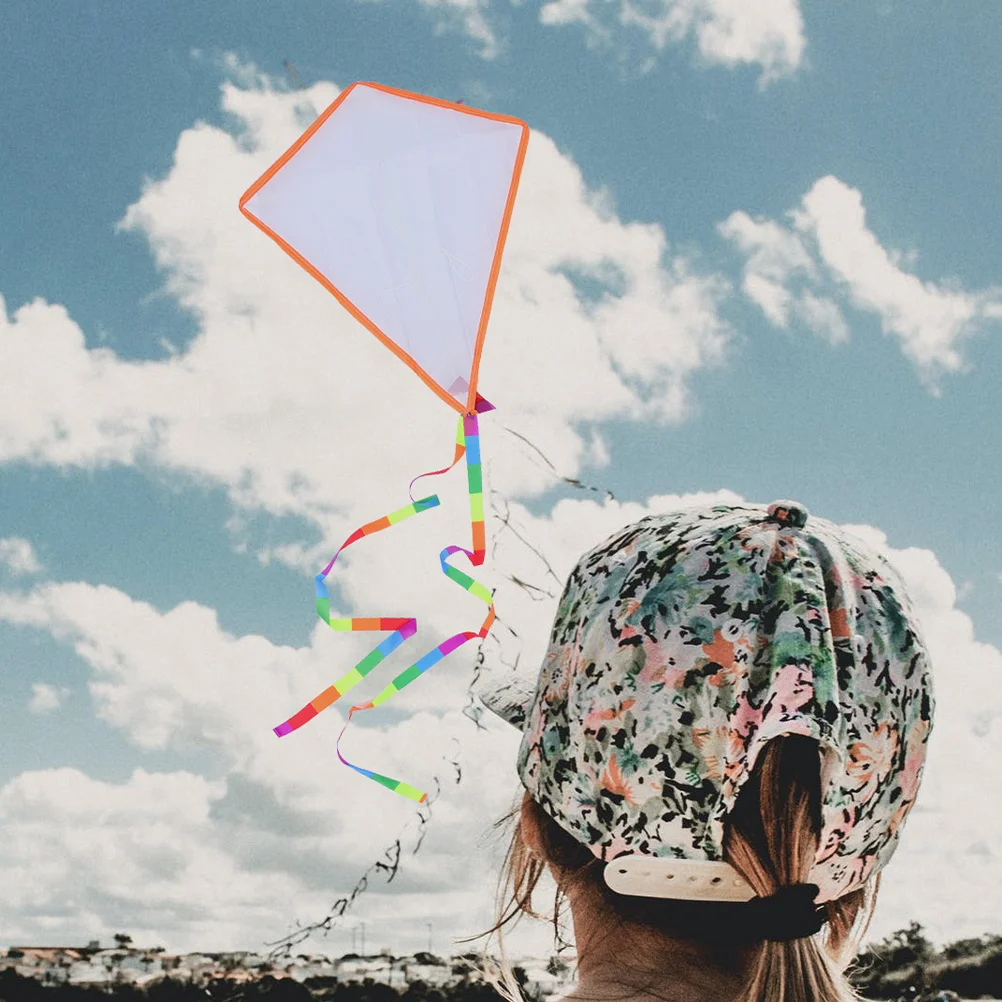 Interesting Blank Kites Painting Kites Funny Kites Kids Accessory Mini Teaching Kite Children'S Blank DIY Kite Handdrawn 3