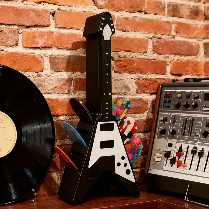 Guitar Pick Holder: Stylish 10-Slot Desktop Organizer