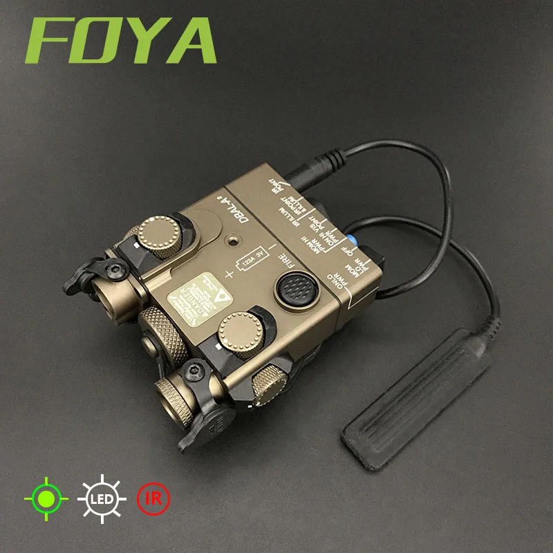 Sotac Full Metal DBAL-A2 Red Green Laser Sight Advance 2 Visible IR Dual Beam Aiming PEQ-15A Infrared Laser Light Airsoft PEQ