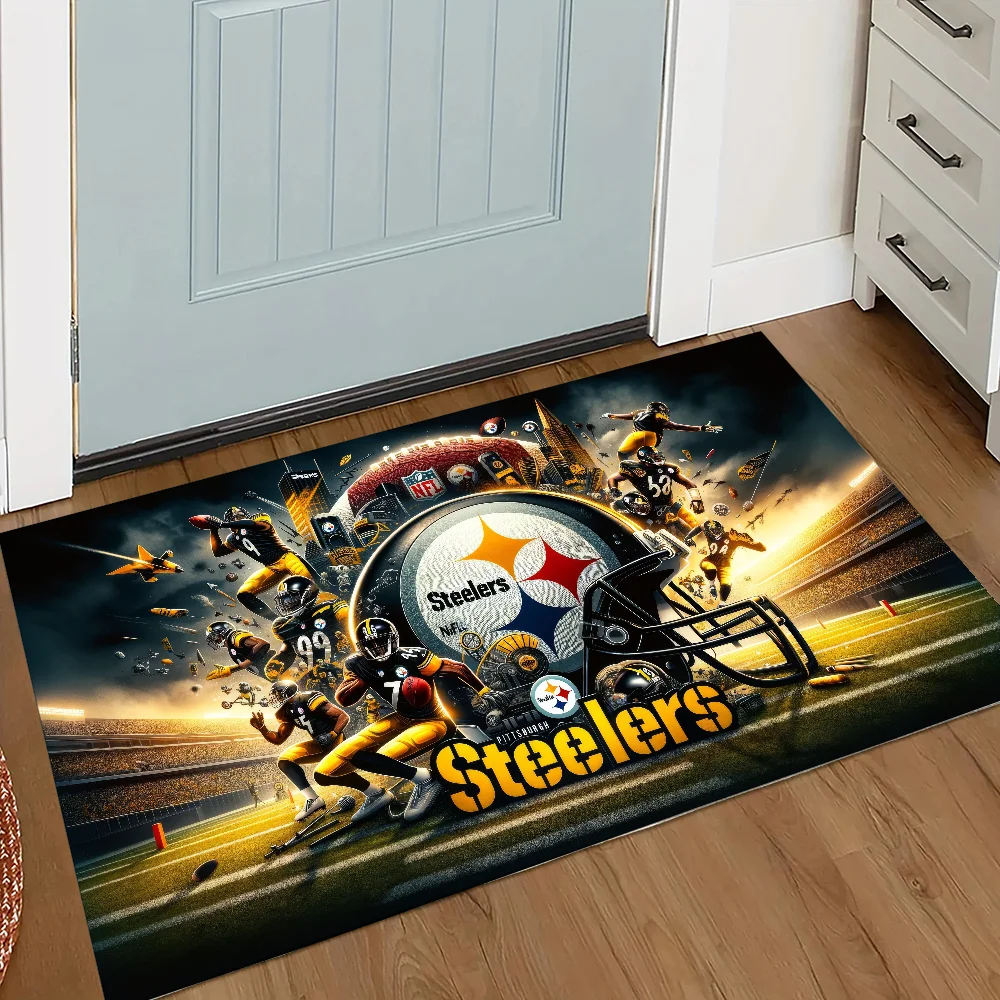 PittsburghS SteelerS Turkey Em Custom Bathroom Foot Mat Room Mats Main Door Entry Mat Home Non-slip Pad Doormat Entrance Door 3