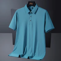 Été grande taille 7xl 8xl 9xl Polo hommes séchage rapide glace soie respirant Polo hommes surdimensionné affaires Polo marque vêtements 2