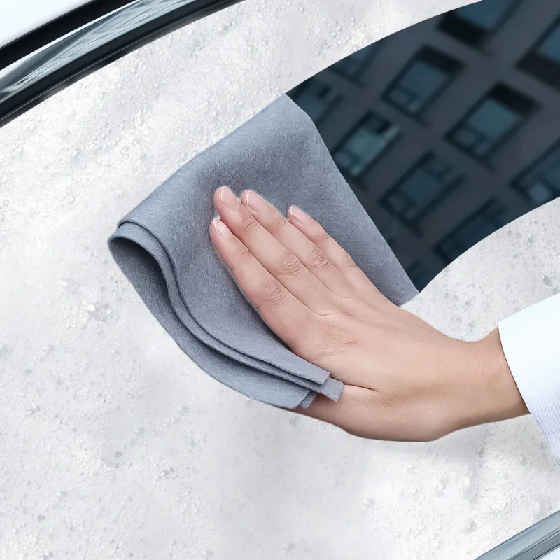 5Pcs Magic Cleaning Cloth Thickened Reusable Microfiber Washing Rags No Trace Glass Wipe Towel for Kitchen Mirrors Auto Windows microfiber towel microfiber cleaning cloths microfiber car towel microfiber towels microfiber washing towel car washing towel car drying towel drying cloth