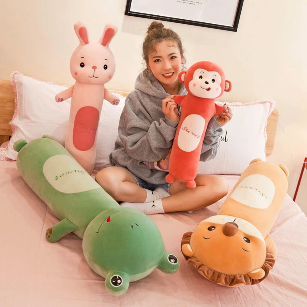 50cm Cute Rabbit Pillow Plush Toy Lion Monkey Frog Animal Long Leg Sleeping Cushion Doll Children Birthday Christmas Gift plush toys