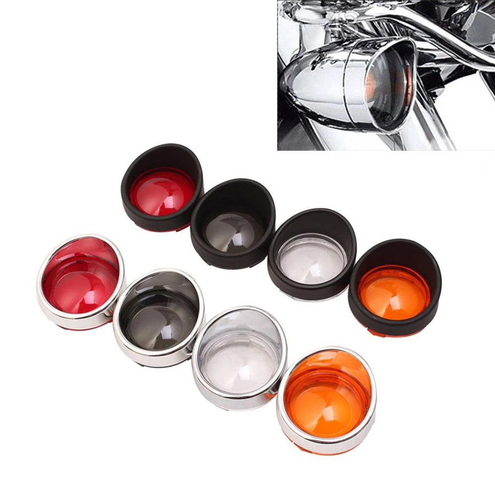 Turn Signal Light Blinker Bezels Indicator Lens Trim Ring Visor Cover