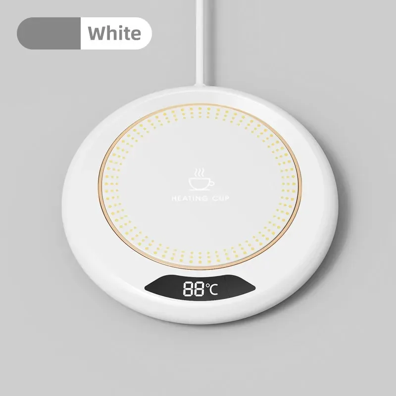 USB Electric Mug Warmer with 3 Temperature Settings - 20W Heating Pad Coaster