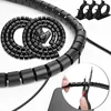 Flexible Expandable Cable Tube Sleeve 2M Wire Wrap Cord Organizers Office Home Under Desk Cable Tube Hider for TV PC Computer 1