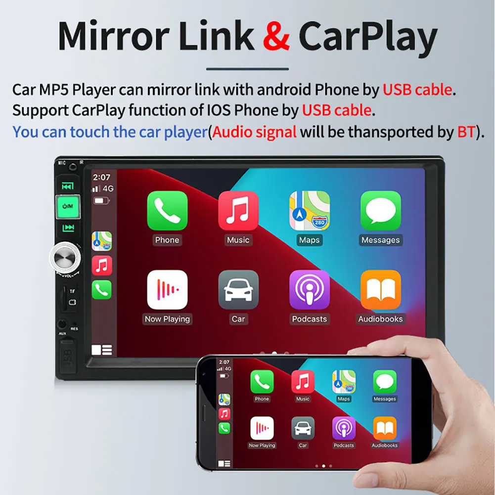 7 ġ 2  ڵ  7012B   Ƽ̵ ÷̾, ġ ũ  MP5 USB TF FM   ī ׷