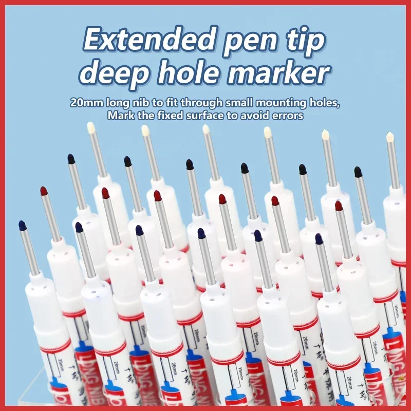 Long Nib Markers 4Pcs/Set 20mm Deep Hole For Metal Perforating Bathroom Woodworking Decoration
