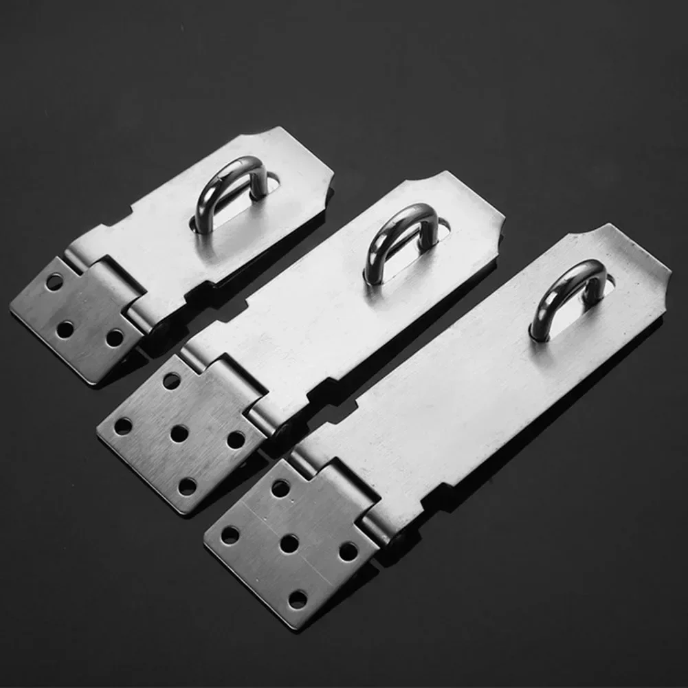 Shed Door Latch Right Angle Stainless Steel Padlock Hasp Lock Home Security Bolt Tool door latch door lock latch