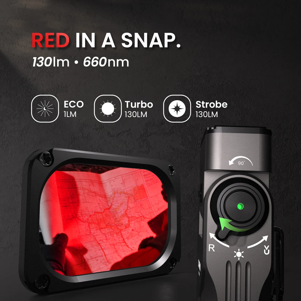 SOFIRN ST2 3000LM LED 손전등 3-in-1 화이트 레드 UV 라이트 마그네틱 USB C 충전식 18650 IPX6 방수 토치