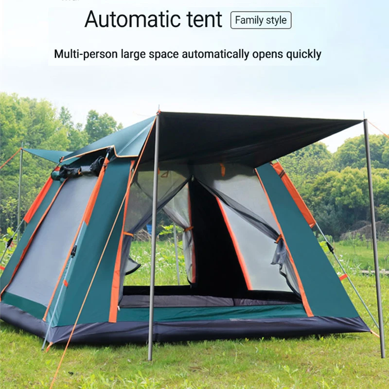 

Outdoor Automatic Quick Open Tent Rainfly Waterproof Camping Tent Family Outdoor Instant Setup Tent with Carring Bag Camp