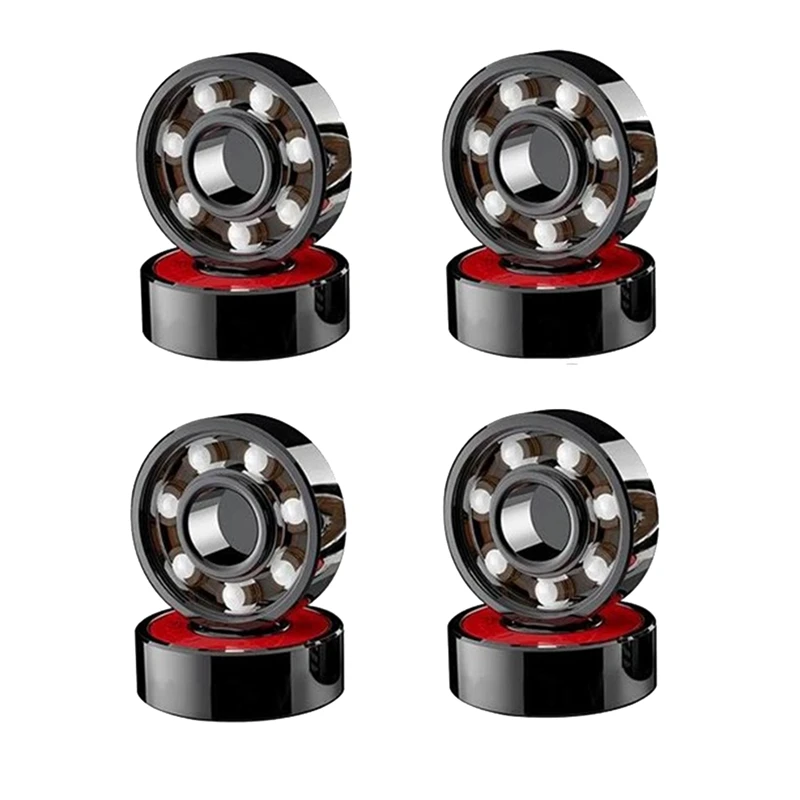 

8Pcs Ceramic Bearings High Speed Wear Resistant For Skate Skateboard Wheel Roller Skate Bearings Durable