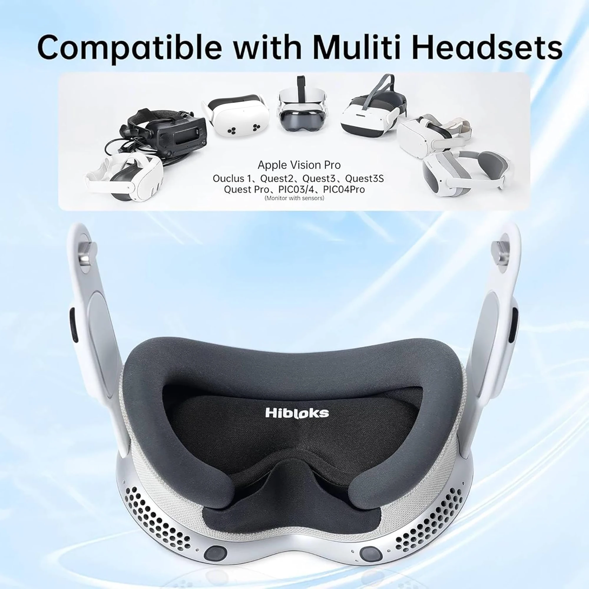 Hibloks Glasses Spacer Prevent Myopia Glasses and VR Lenses from Scratching VR