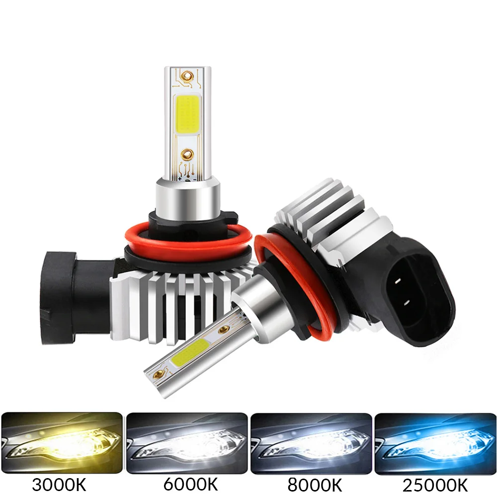 

2 шт., автомобисветодиодный светодиодсветильник лампы 60 Вт 9006 лм H11 LED 9005 HB4 HB3 H3 H7 H4 H1