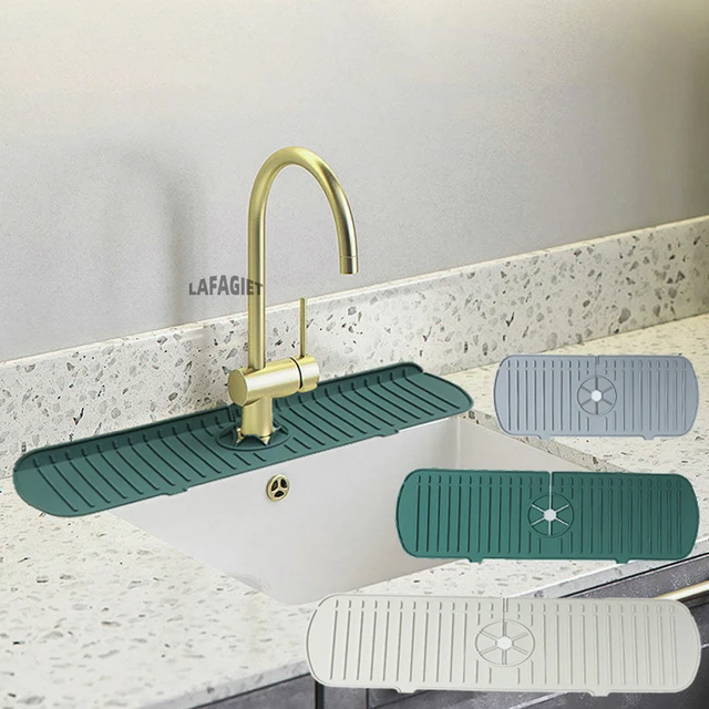 Tappetino di scarico in silicone per rubinetto del bagno della cucina  Tappetino in silicone antispruzzo per