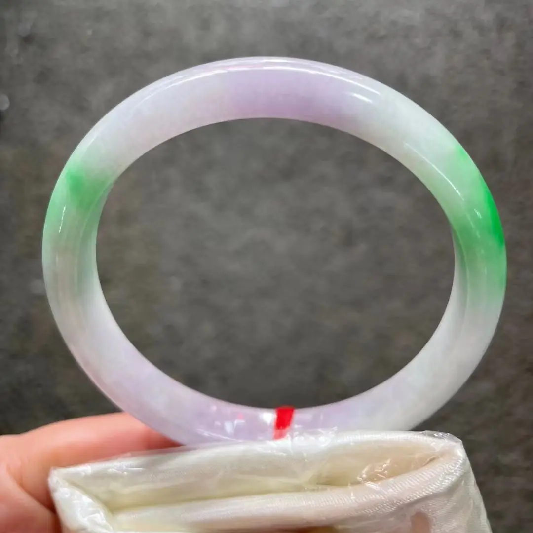 

Beautiful Natural Burmese Jadeite Bangle Exquisite Perfect Unique Jade Jewelry High Quality Accessories Hand-polished Bracelet