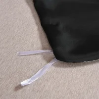 3pcs Satin Duvet Cover Set Bedding Sets Queen Black  Series Luxury Rich Silk Silky Soft Solid   Sexy Honeymoon Wrinkle Free 4