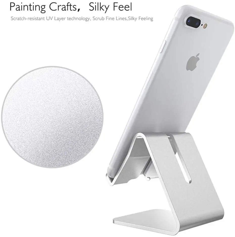 Schreibtisch-Handyhalter, Metall-Handyhalter für IPhone X XS Pro MAX 8, 7, 6, 12, 13, 14, 15, Ständer, Schreibtisch für Samsung S20, S23 S24 – Detail 2