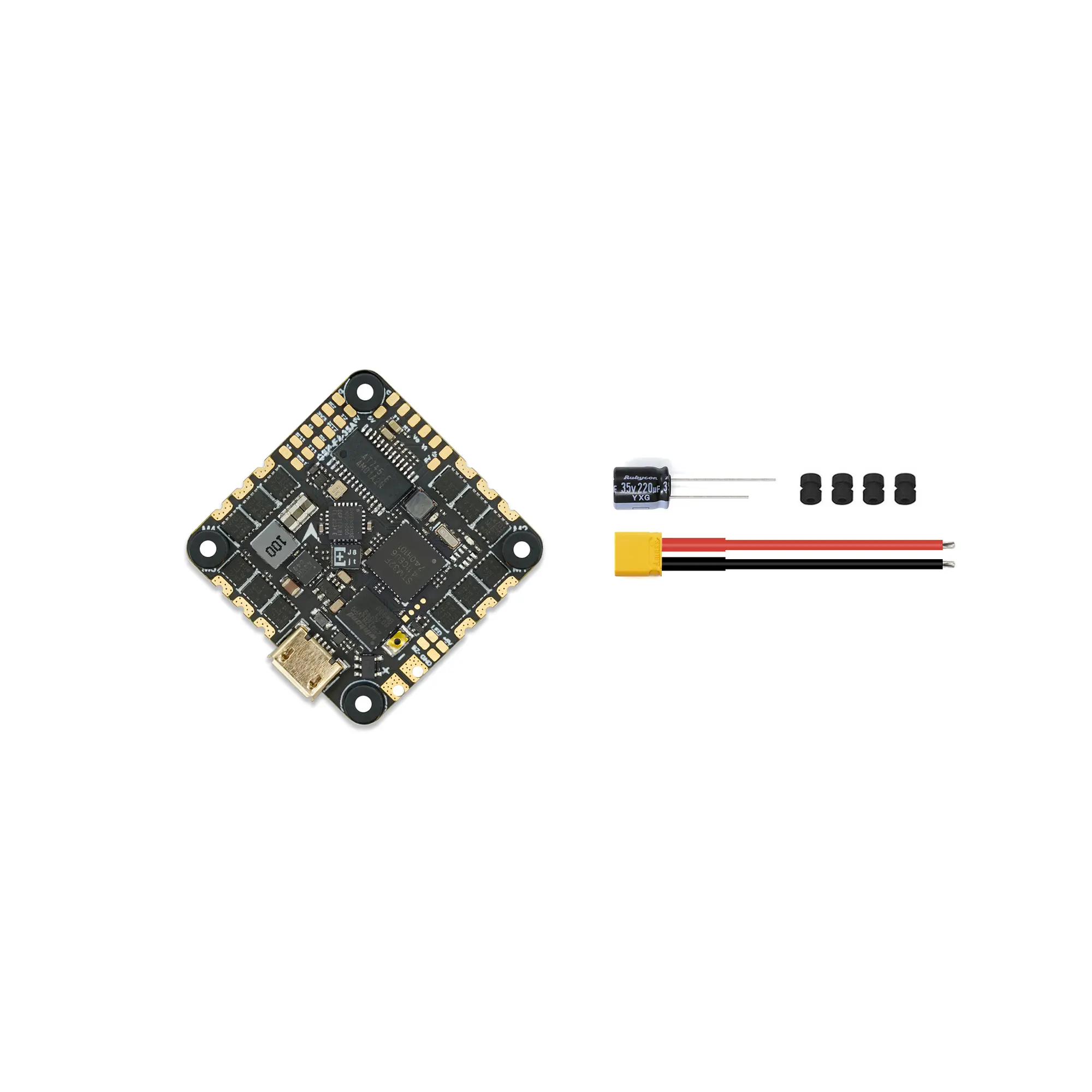 

GEPRC GEP-F411-35A AIO F411 Flight Controller 35A ESC Support 2-6S All-In-One Stack for RC FPV Frame Racing Drone DIY