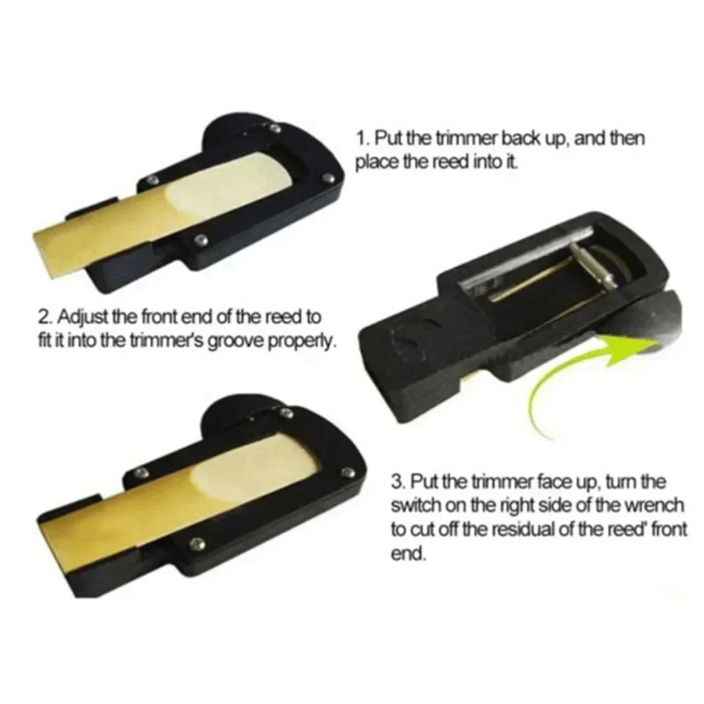 Saxophone Reeds Parts Sax Reeds Cutter Trimmer For Soprano For Alto Tenor Saxophone Clarinet Repair Tool 7.5*3*4.4cm Woodwind Instruments Accessories