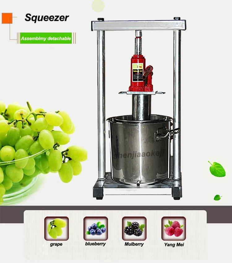 Description Picture 2 of item22L manual hydraulic juicer stainless steel small juicer grape orange squeezer fruit presser12L/22L/36L