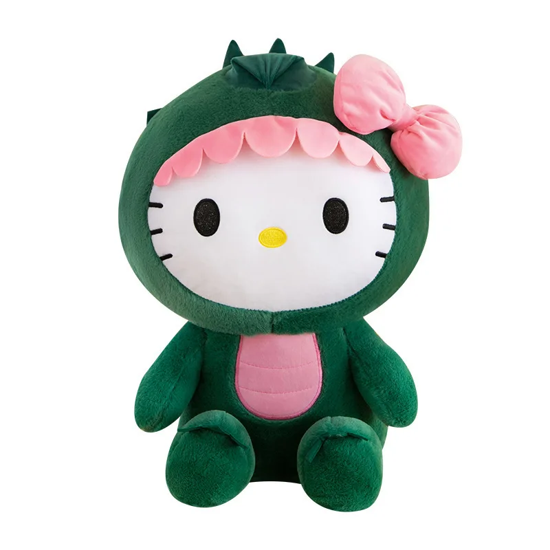 thumbnail image 1 of 35/50 Gran dinosaurio de peluche Sanrio Kawaii Hello Kitty, muñeco de dibujos animados, decoración de habitación, almohada para dormir, regalo de cumpleaños para niños, 1 of 5