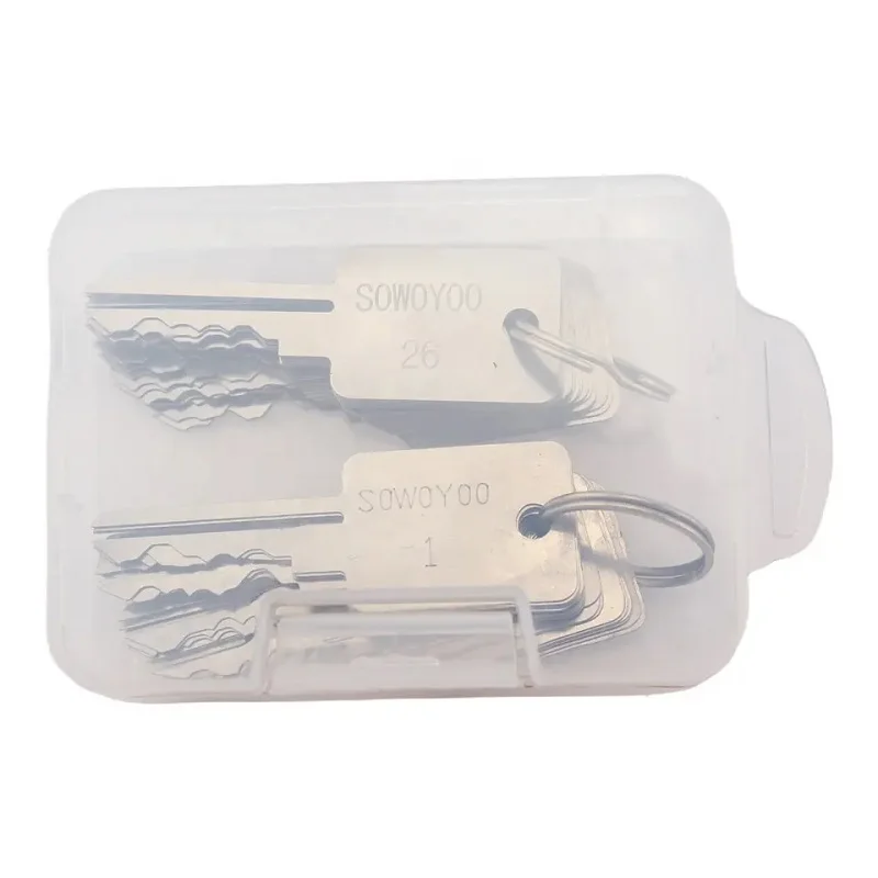 Door One Character Lock Picker Locksmith Tools SOWOYOO 45in1 Full Set Stainless Steel Lock